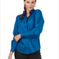 Women's Café Long Sleeve Shirt - 5290 - Royal
