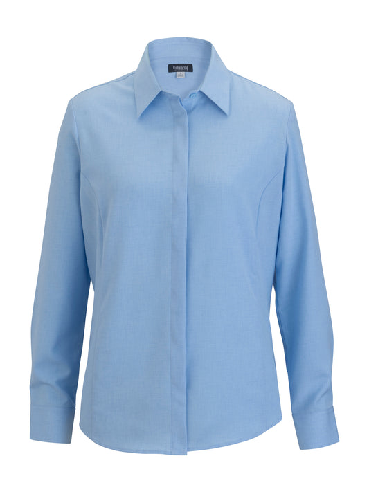 Women's Flexbatiste Café Long Sleeve Shirt - 5297 - Blue