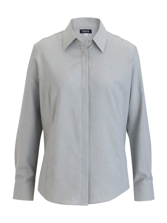 Women's Flexbatiste Café Long Sleeve Shirt - 5297 - Platinum