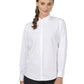 Women's Banded Collar Shirt - 5396 - White