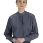 Women's Banded Collar Shirt - 5396 - Dark Grey