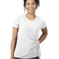 Women's Pocketless Soft Wrap Blouse - 5428 - White