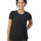 Women's Pocketless Soft Wrap Blouse - 5428 - Black