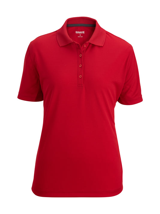 Women's Hi-Performance Mech Polo - 5576 - Red