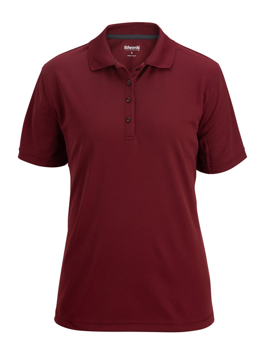 Women's Hi-Performance Mech Polo - 5576 - Burgundy