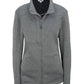 Women's Breathable Performance Tek Jacket - 6440 - Grey Heather w/ Black Fleece