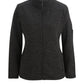 Women's Knit Fleece Jacket - 6460 - Black Heather