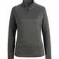 Women's Double Knit Quarter Zip Sweatshirt - 6482 - Olive Heather