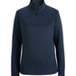 Women's Double Knit Quarter Zip Sweatshirt - 6482 - Navy Agate Heather