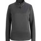 Women's Double Knit Quarter Zip Sweatshirt - 6482 - Forged Iron Heather