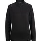 Women's Double Knit Quarter Zip Sweatshirt - 6482 - Black Heather