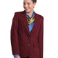 Women's 5-Pocket Traditional Blazer - 6500 - Burgundy