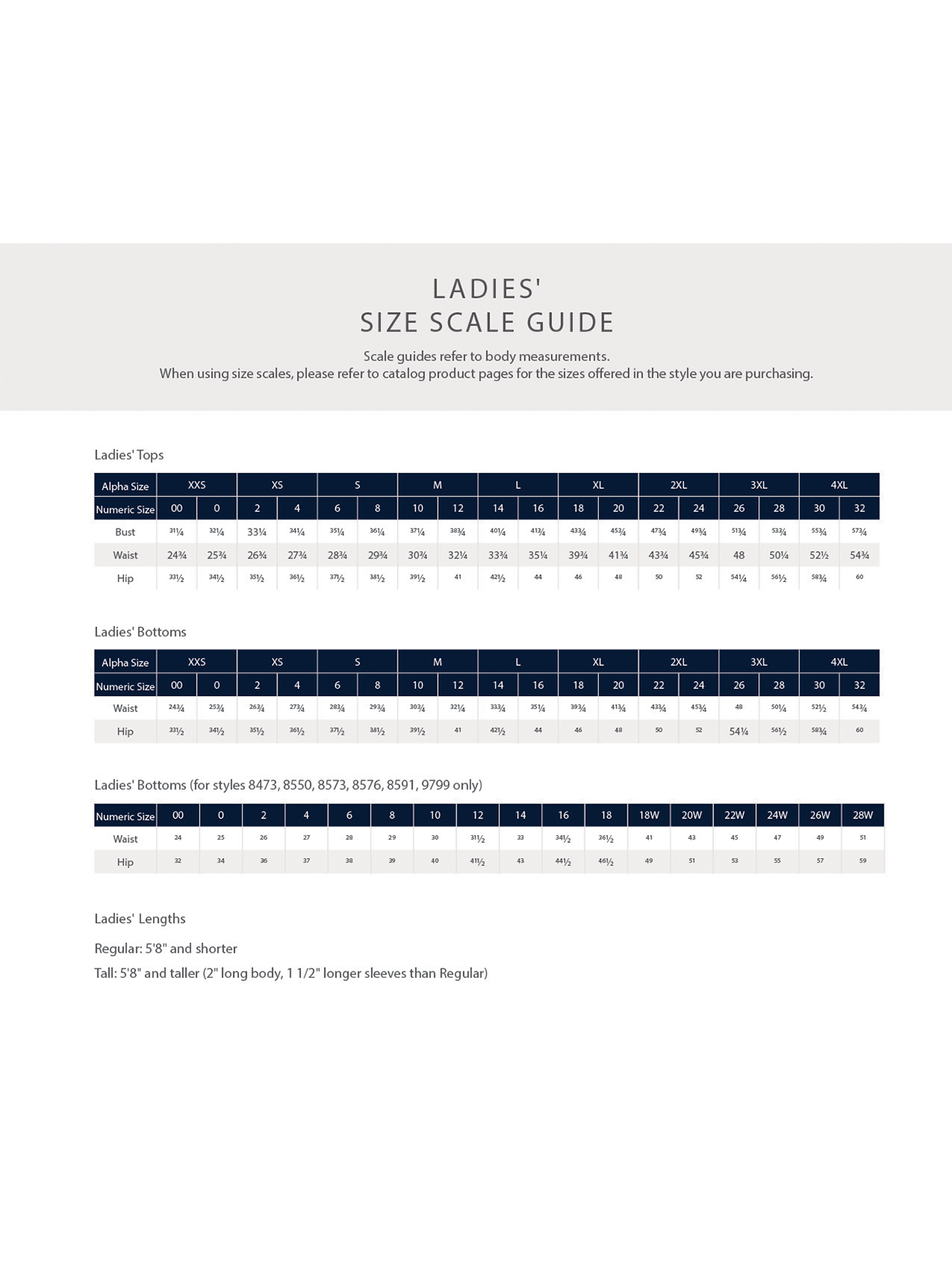 SIZECHART
