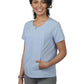 Women's Scoop Neck Full-Zip Tunic - 7279 - Carolina Blue Heather