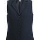 Women's Two-Pocket Dress Lapel Vest - 7496 - Dark Navy