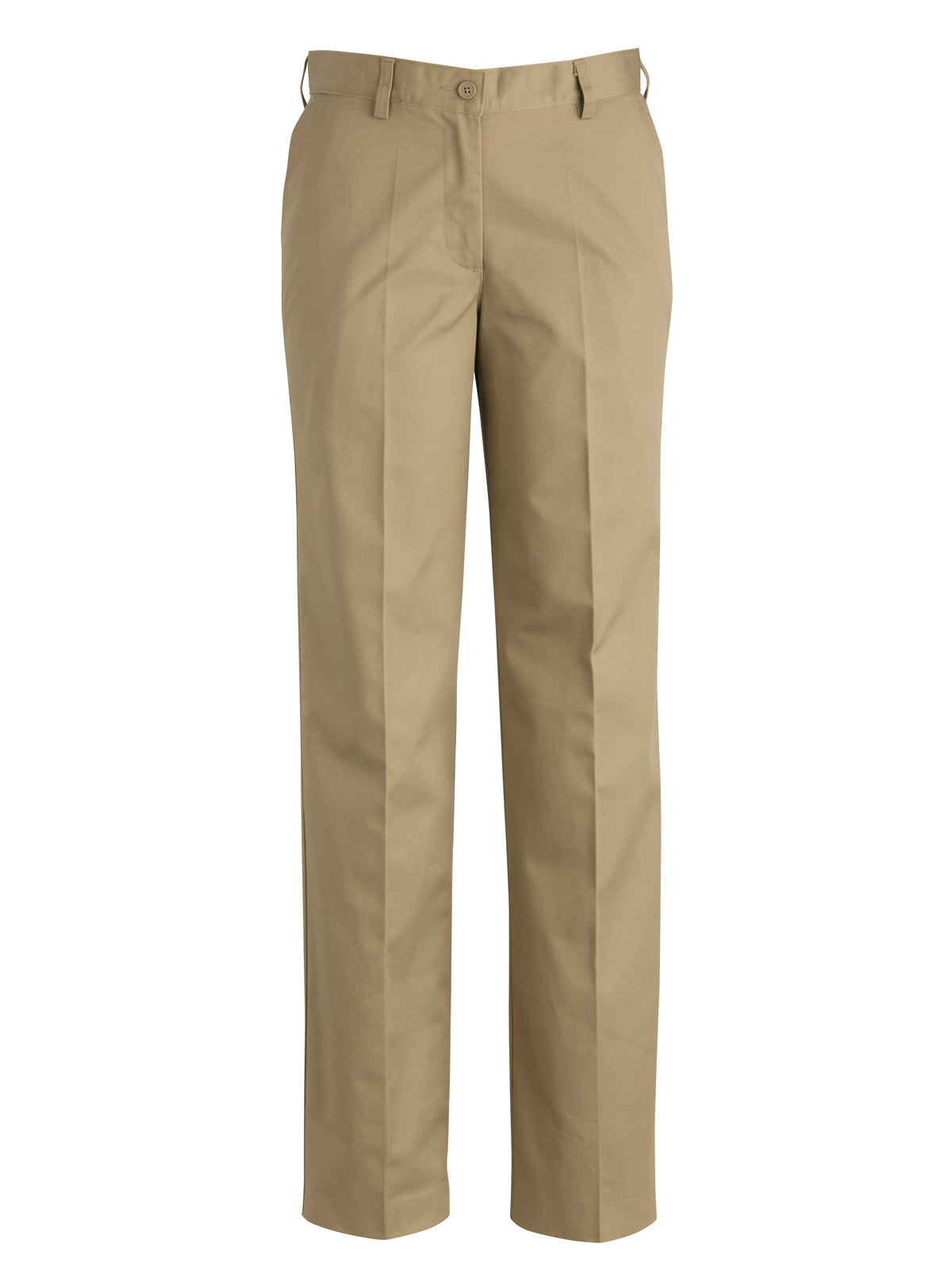 Women's Four-Pocket Chino Flat Front Pant - 8537 - Tan