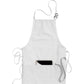 Unisex 3-Pocket Bib Apron - 9002 - White