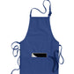 Unisex 3-Pocket Bib Apron - 9002 - Royal