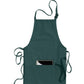 Unisex 3-Pocket Bib Apron - 9002 - Hunter