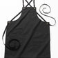 Unisex Three-Pocket Twill Bib Apron - 9043 - Black