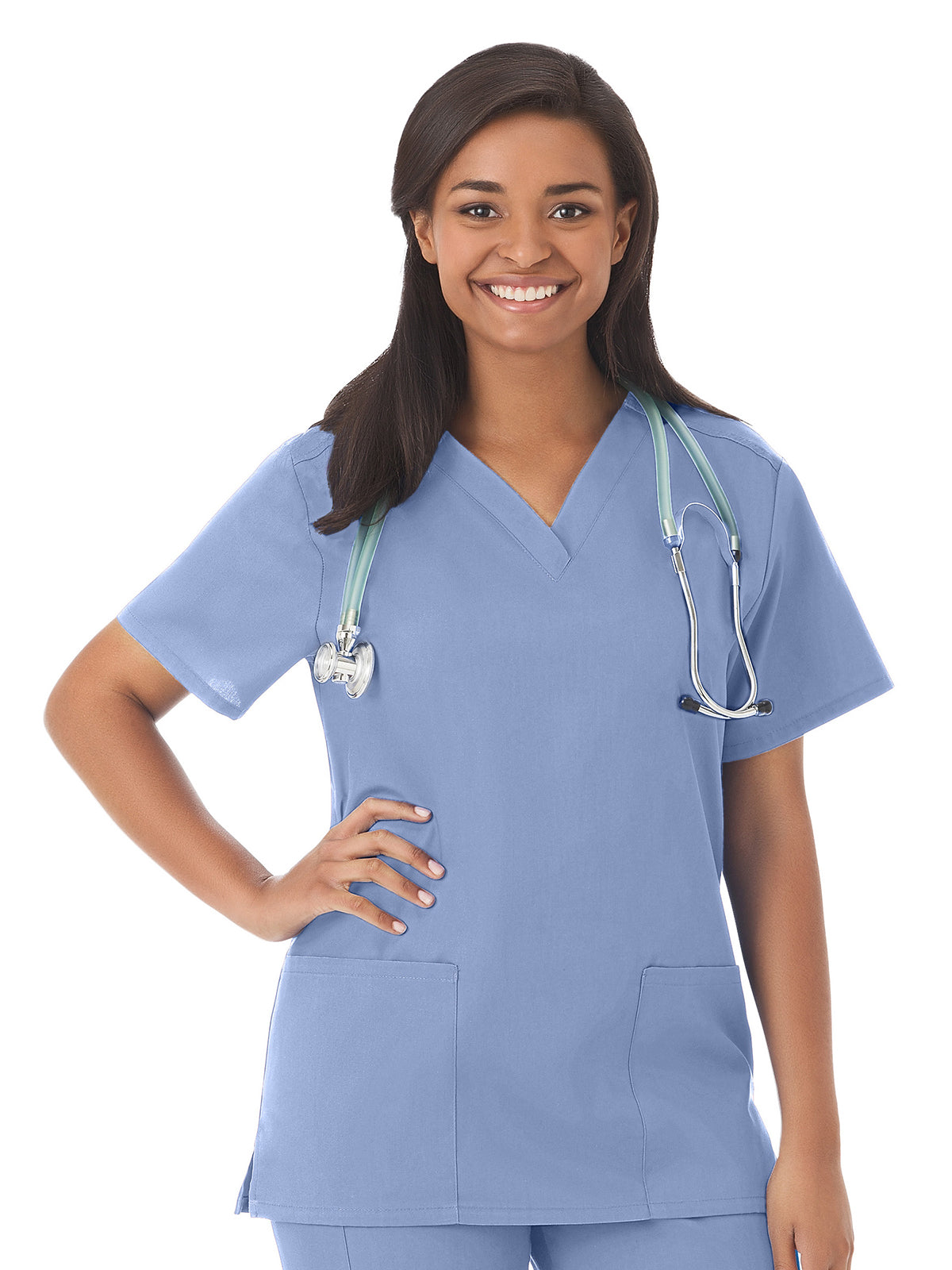Women's 2-Pocket Top - 14700 - Ceil Blue