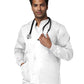 Unisex 4-Pocket Snap Front Jacket - 14780 - White