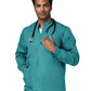 Unisex 4-Pocket Snap Front Jacket - 14780 - Teal