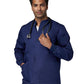 Unisex 4-Pocket Snap Front Jacket - 14780 - New Navy