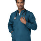 Unisex 4-Pocket Snap Front Jacket - 14780 - Caribbean Blue