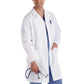Men's Three-Pocket 38" Full-Length Lab Coat - 15112 - White