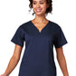 Women's 2-Pocket Ventral V-Neck Top - 15200 - New Navy