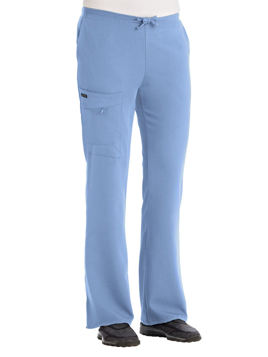 Women's 2-Pocket Elastic Waist Pant - 2249 - Ceil Blue