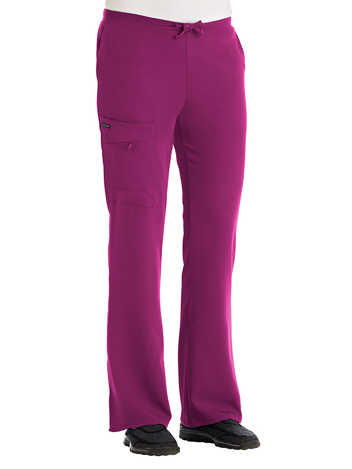 Women's 2-Pocket Elastic Waist Pant - 2249 - Plumberry/Wine