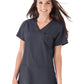 Women's 4-Pocket Highcross Neck Top - 2299 - Charcoal