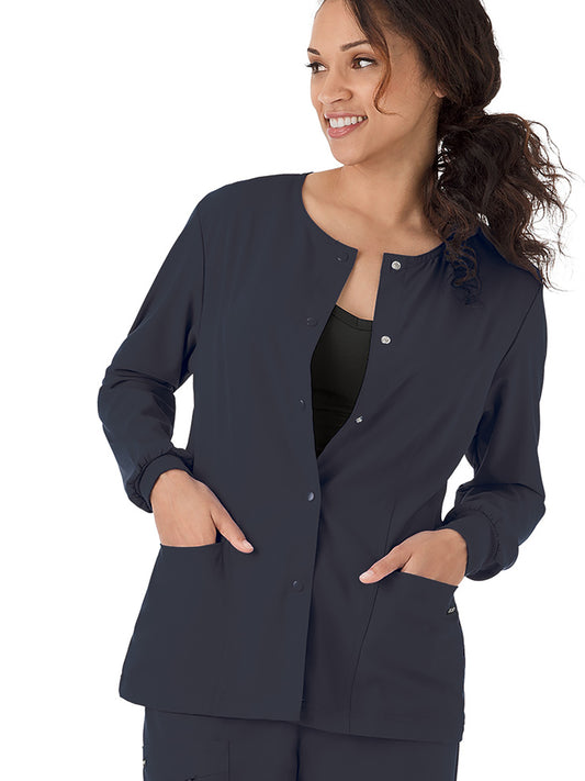 Women's 3-Pocket Snap Front Jacket - 2356 - Charcoal