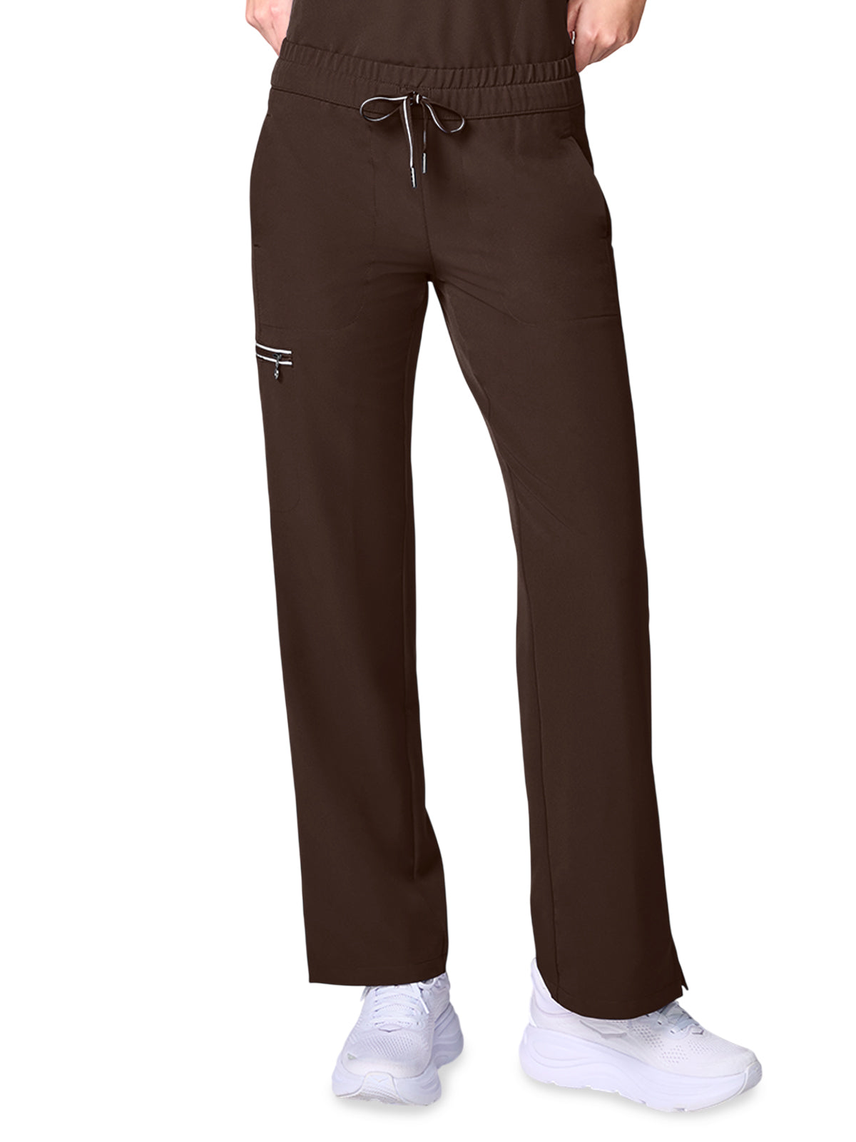 Women's 6-Pocket Drawstring Pant - 00013 - Dark Chocolate