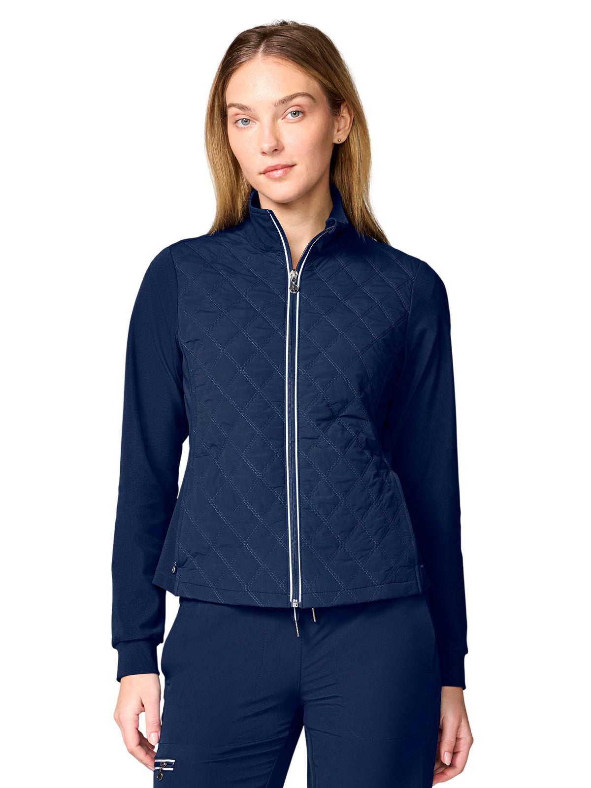 Women's 3-Pocket Quilted Jacket - 00016 - Navy