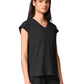 Women's One-Pocket Built In Bra Dolman Top - 00029 - Black