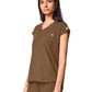 Women's One-Pocket Built In Bra Dolman Top - 00029 - French Brown