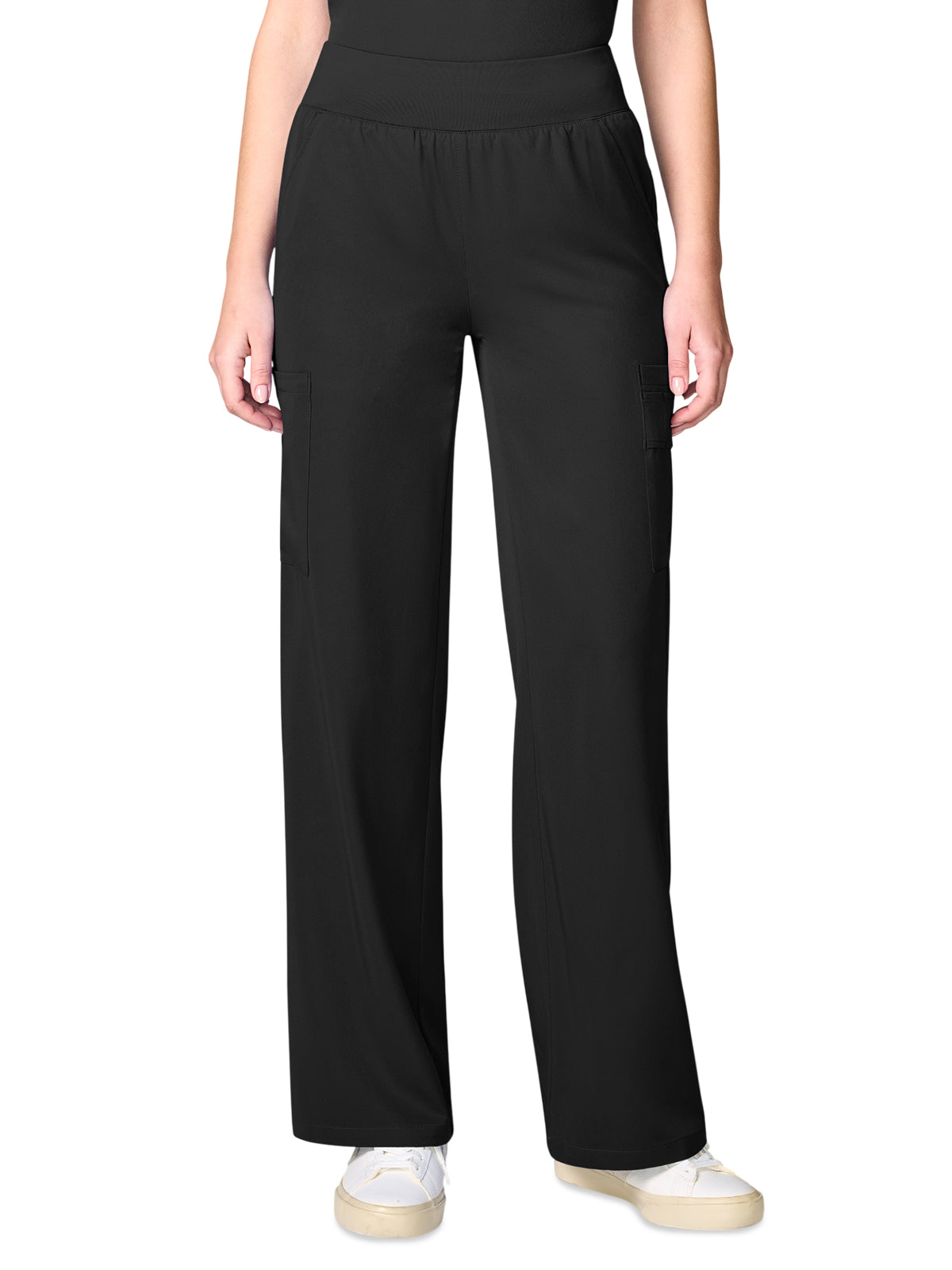 Women's 6-Pocket Wide Leg Pant - 00045 - Black