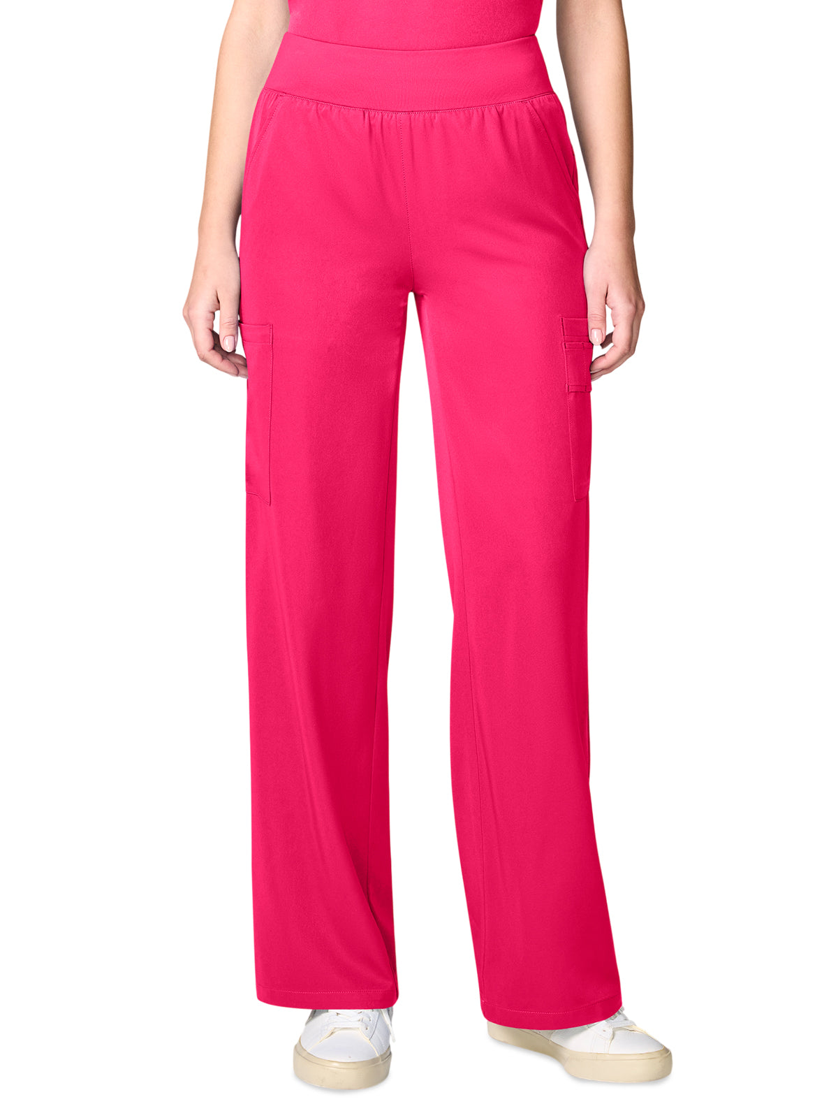 Women's 6-Pocket Wide Leg Pant - 00045 - Carnation Pink