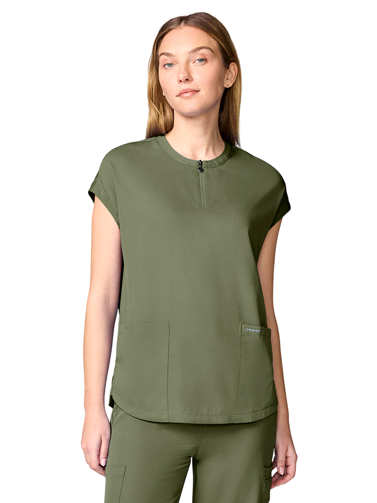 Women's 2-Pocket Dolman Tops - 00050 - Olive