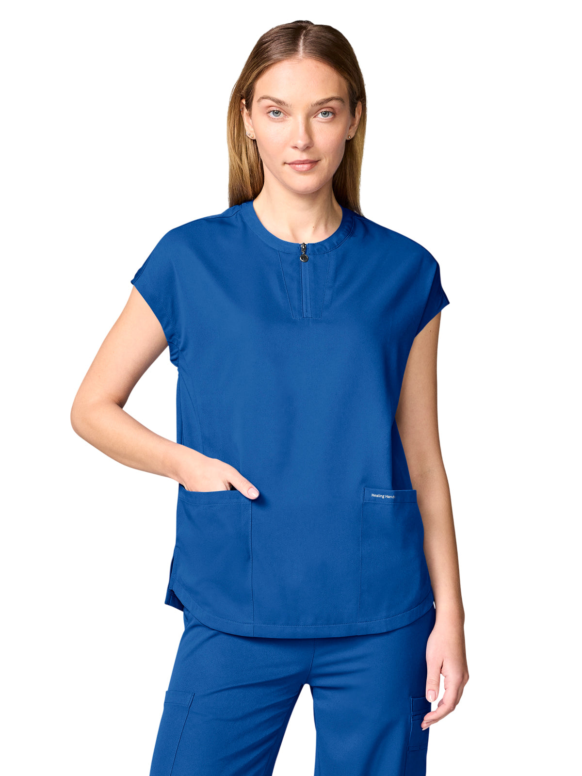 Women's 2-Pocket Dolman Tops - 00050 - Royal