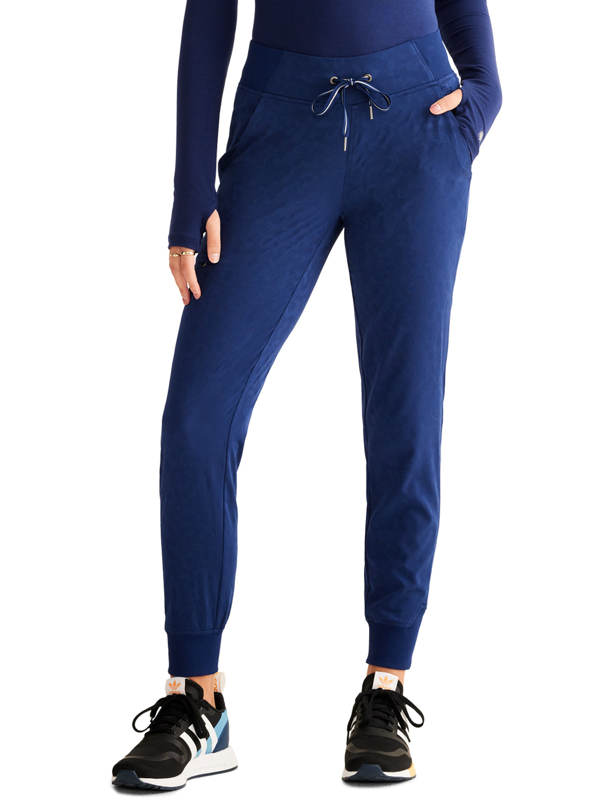 Women's 6-Pocket Trinity Camo Jogger Pant - 003 - Navy