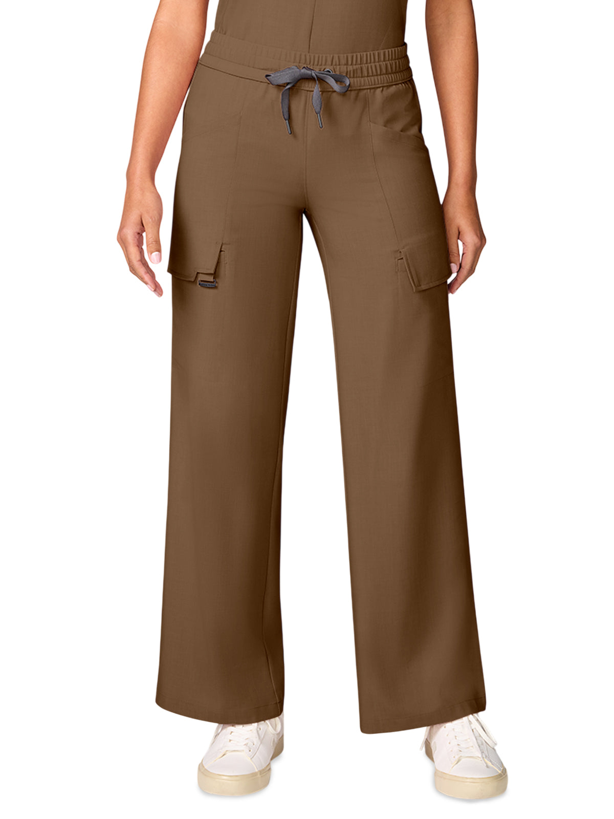Women's 6-Pocket Drawstring Pants - 158 - French Brown