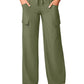 Women's 6-Pocket Drawstring Pants - 158 - Olive