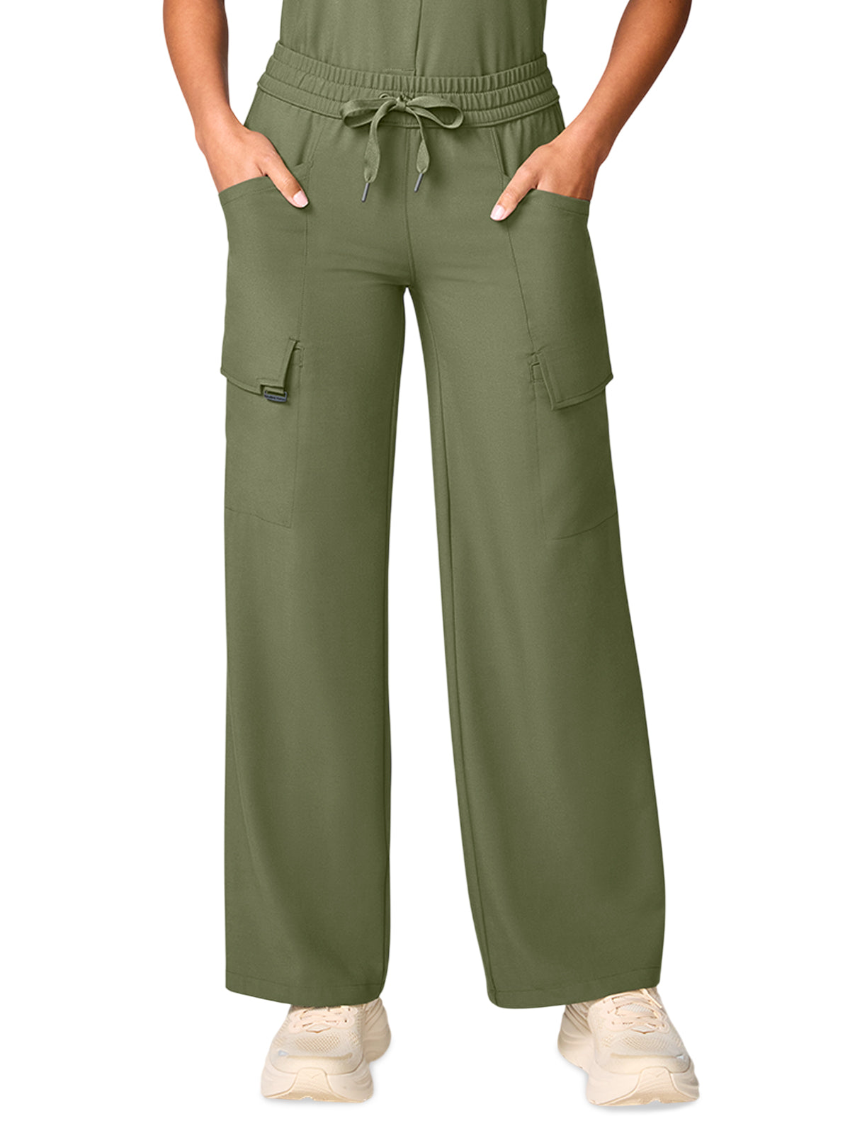 Women's 6-Pocket Drawstring Pants - 158 - Olive