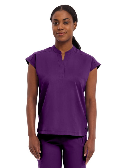 Women's 2-Pocket Journey Relaxed Fit Top - 2152 - Eggplant