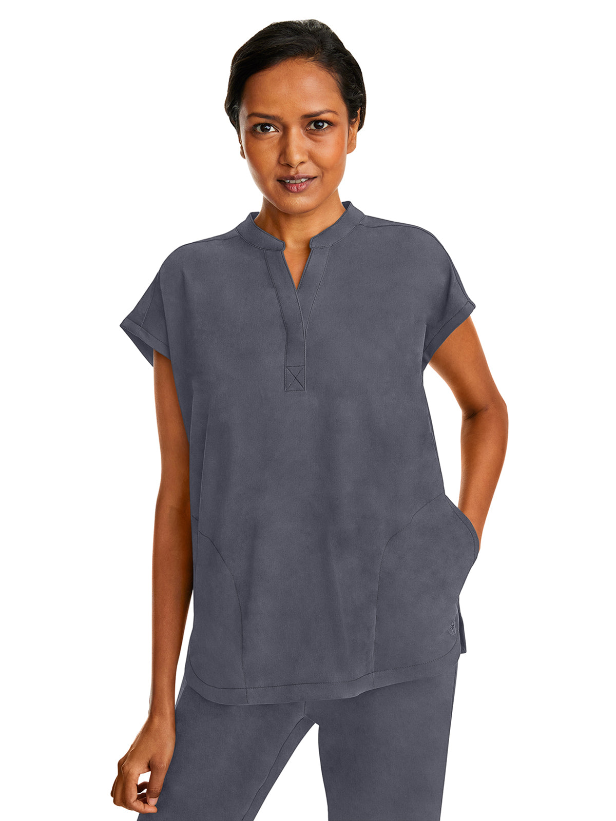 Women's 2-Pocket Journey Relaxed Fit Top - 2152 - Pewter