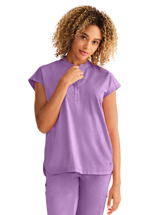Women's 2-Pocket Journey Relaxed Fit Top - 2152 - Purple Moonstone
